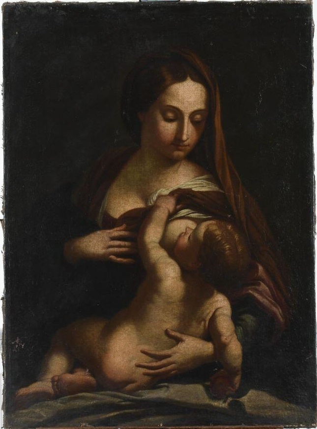 Vierge allaitant l'Enfant, Carlo Maratta, 17e siècle, 18e siècle