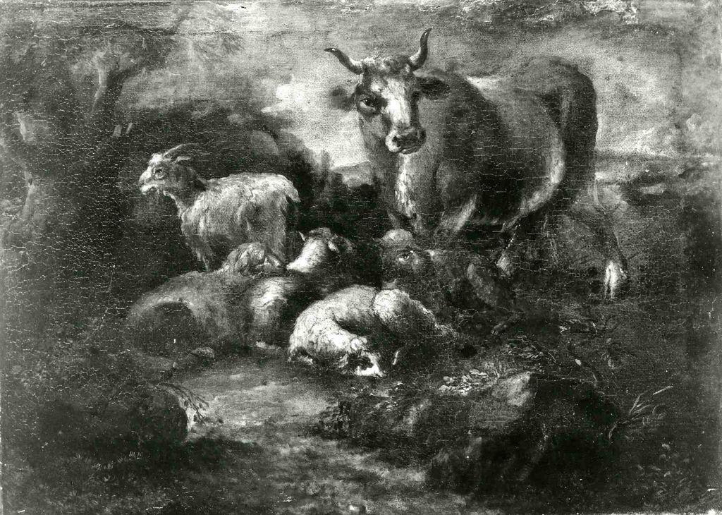 Troupeau, moutons et boeufs, Бранди, Доменико