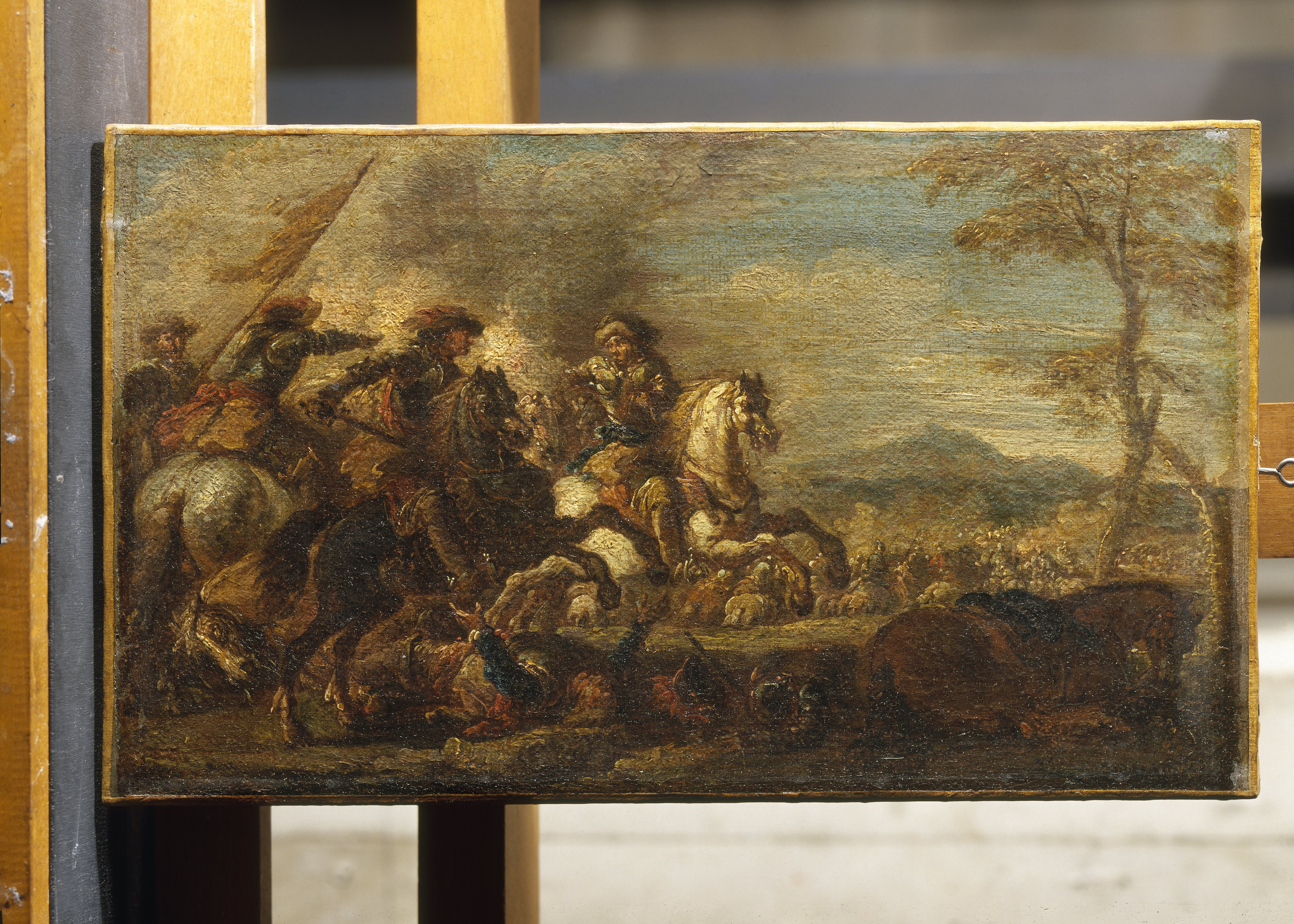 Charge de cavalerie, Francesco Monti, 17e siècle