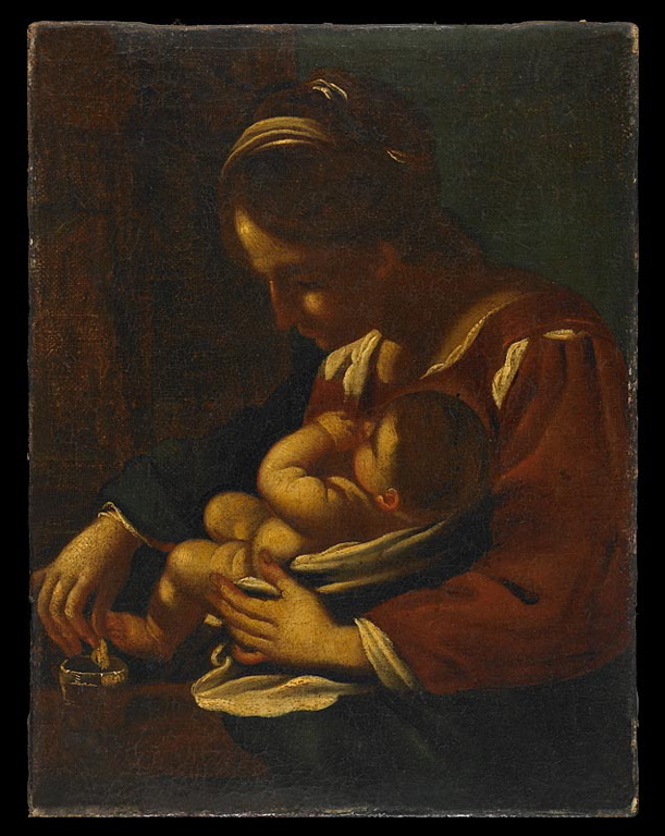 Vierge à l'Enfant ; Maternité, Le Guerchin, 17e siècle