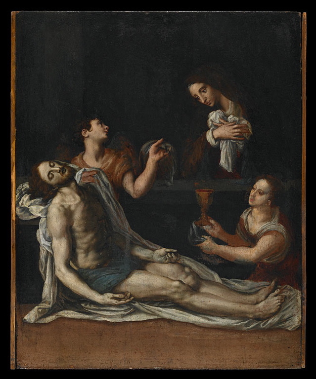 Le Christ au tombeau entouré des saintes femmes, Alessandro Allori, 16e siècle