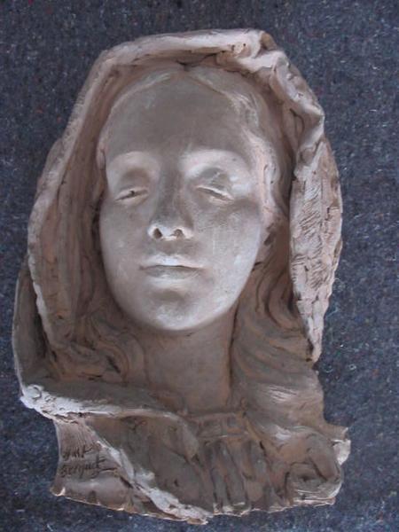 Tête de jeune femme, Just Becquet, 19e siècle