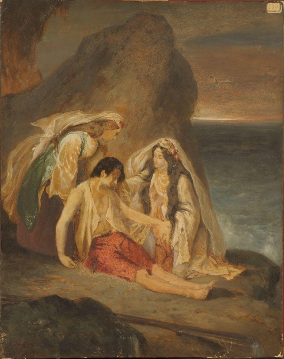 Le Naufrage de Don Juan, Alfred Johannot, 2e quart 19e siècle