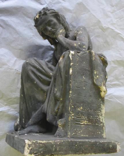 Personnage pensif, Louis Victor Bougron, 19e siècle