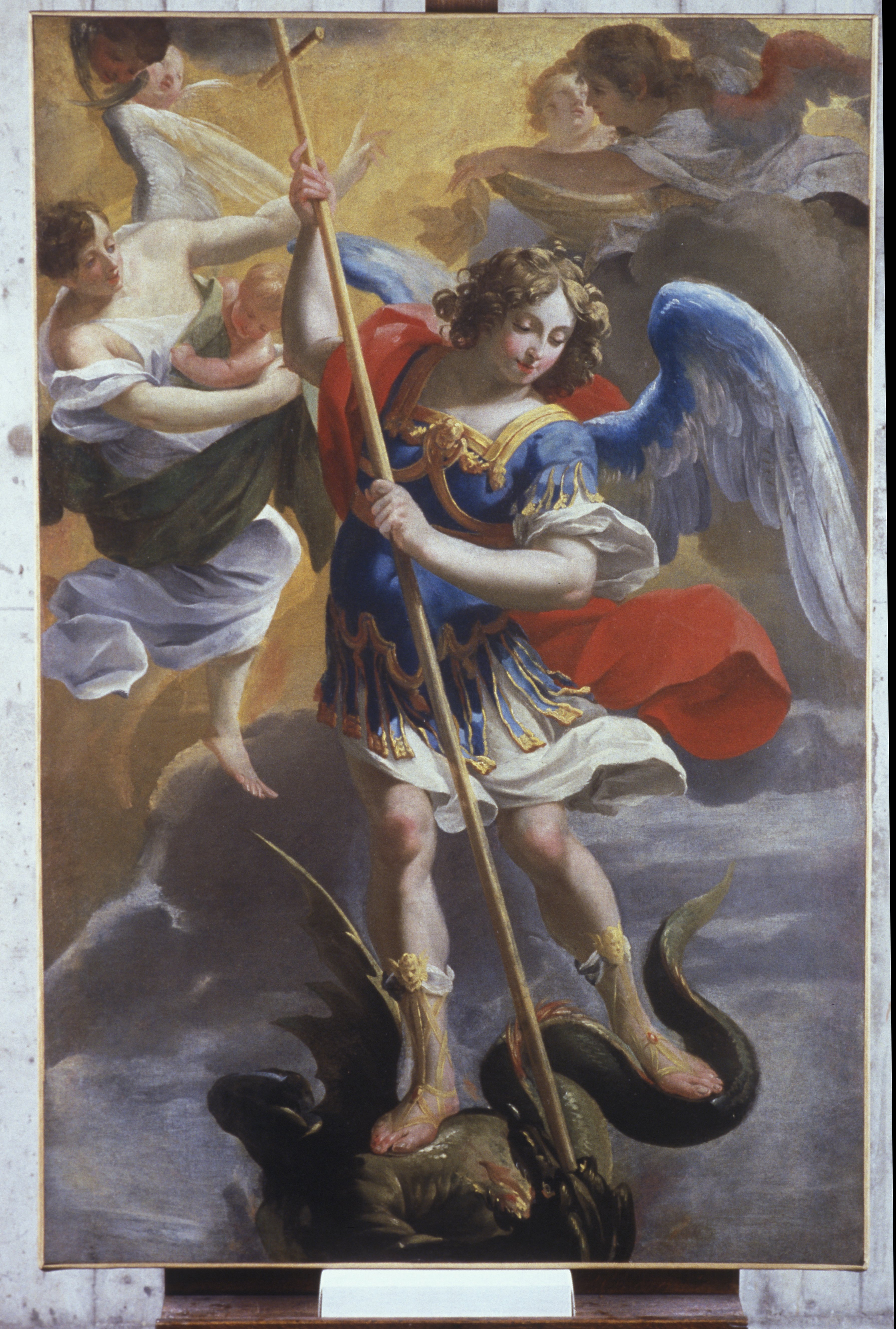 L'Archange saint Michel terrassant le dragon, Aubin Vouet, 17e siècle