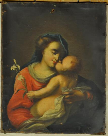 La Vierge embrassant l'Enfant, 17e siècle