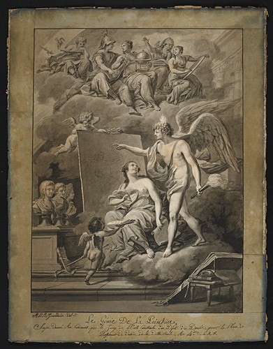 Le Génie de la Peinture, Laurent Bruno François Jourdain, 1795