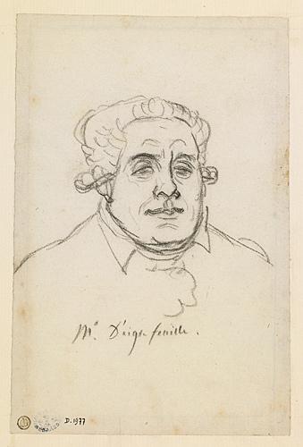 Portrait de M. d'Aigrefeuille en buste, vu de face, David, 1806 vers