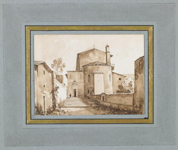 L'église San Martino in Monti à Rome, François Marius Granet, 19e siècle