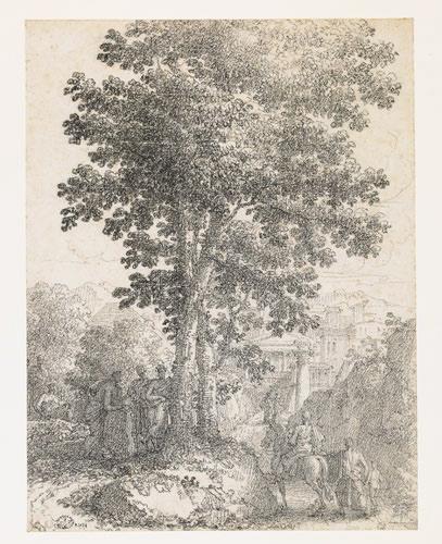 Paysage antique, Philippe Auguste Hennequin, 1825 vers