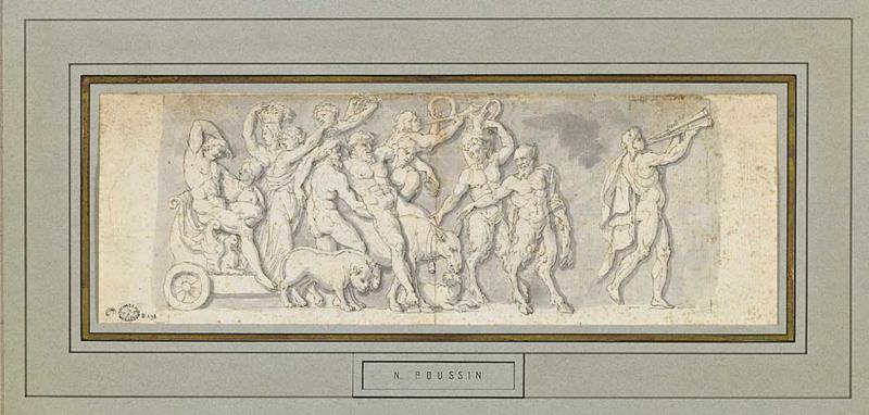 Scène bachique. Bacchanale avec Silène et Bacchus, Raymond Lafage, 17e siècle
