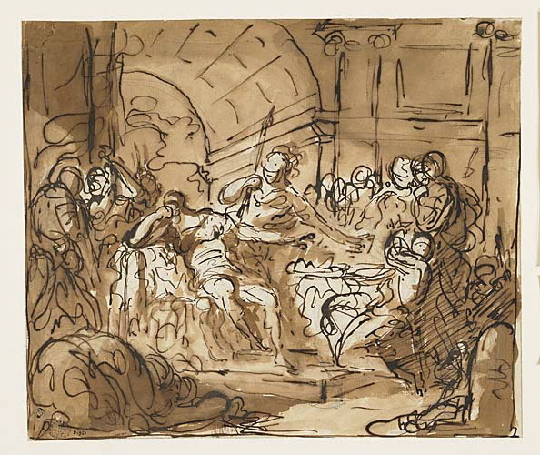 Brutus condamnant ses fils à mort, Gabriel François Doyen, 1760 entre,1765 et