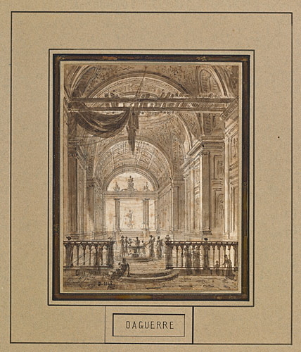 Intérieur d'un édifice, Louis-Jacques-Mandé Daguerre, 19e siècle