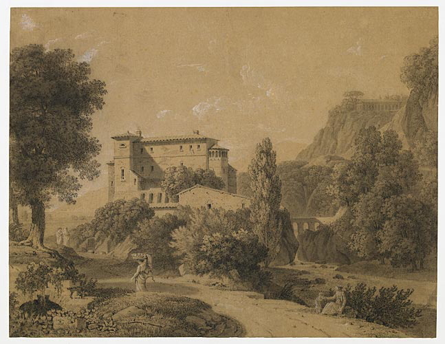 Paysage d'Italie, Jean Victor Bertin, 1816