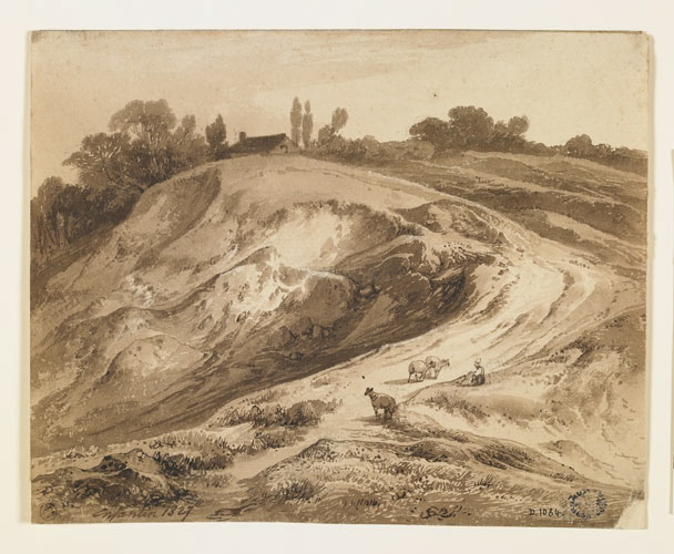 Paysage avec sablonnière, Augustin Enfantin, 1827