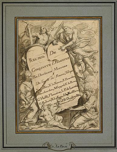 Etude pour un frontispice, Claude II Audran, 17e siècle