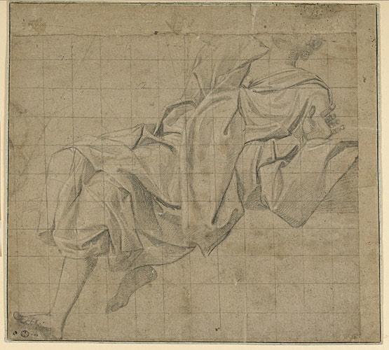 Etude de figure drapée, Claude II Audran, 17e siècle