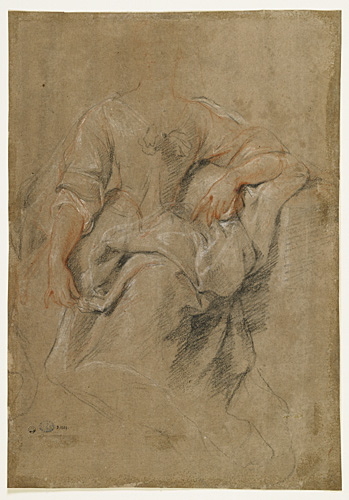 Etude pour le portrait présumé de Marie-Anne de Bourbon, princesse de Conti, François de Troy, 1700 entre,1705 et
