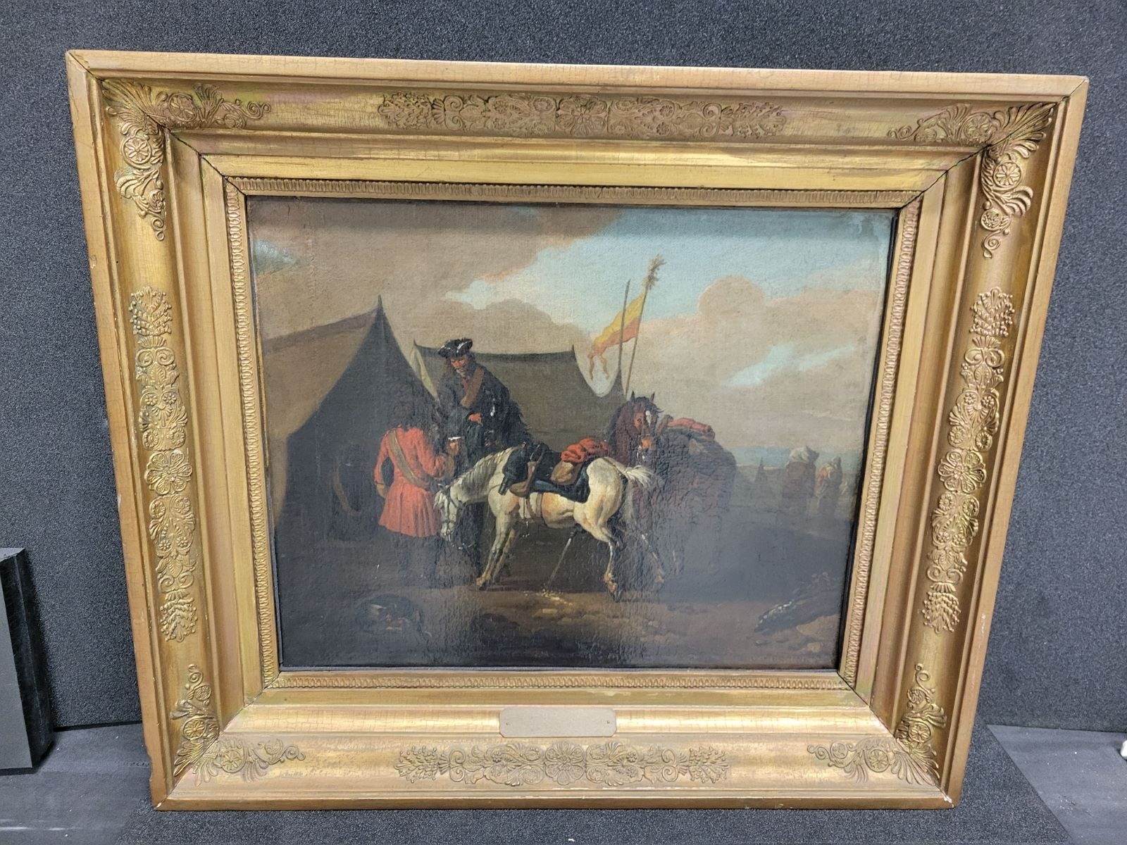 Scène de camp militaire, Pieter Van Bloemen, 2e moitié 17e siècle