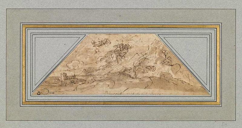 Borée enlevant Orythie, Pier Francesco Mola, 17e siècle