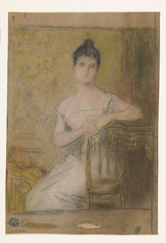 Portrait de femme assise, Jules Louis Machard, 2e moitié 19e siècle