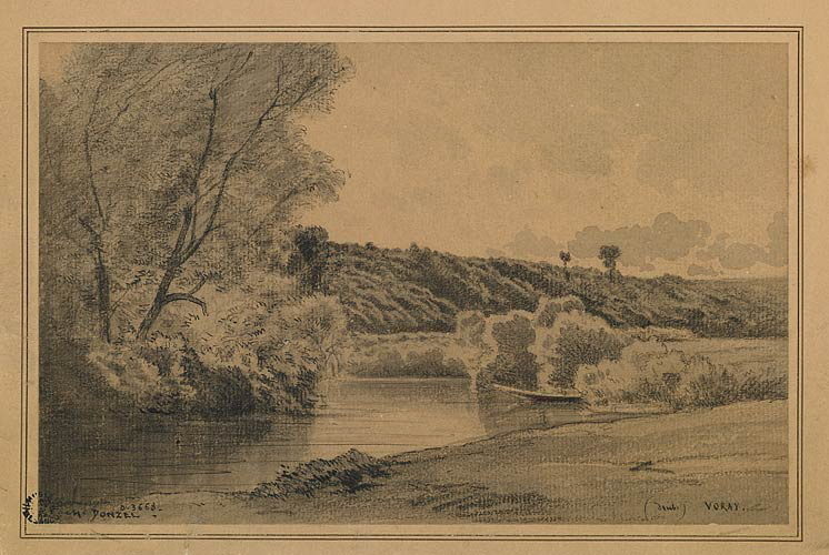 Paysage aux alentours de Voray, Charles Donzel, 19e siècle