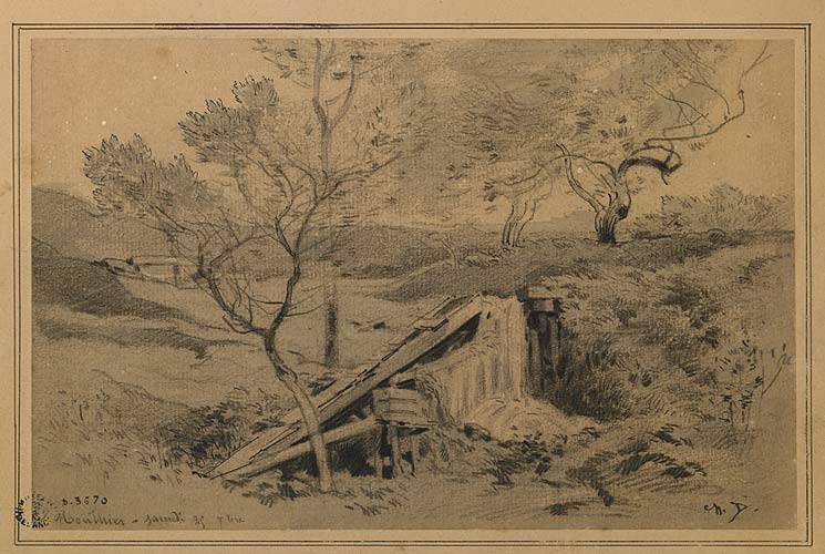 Paysage près de Mouthier, Charles Donzel, 19e siècle