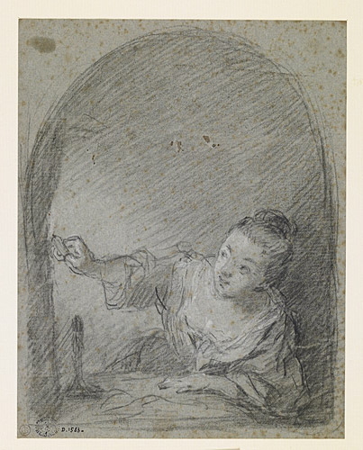 Dame à sa fenêtre, Jean Raoux, 1714 après