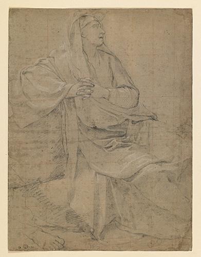 Femme drapée, Claude II Audran, 17e siècle
