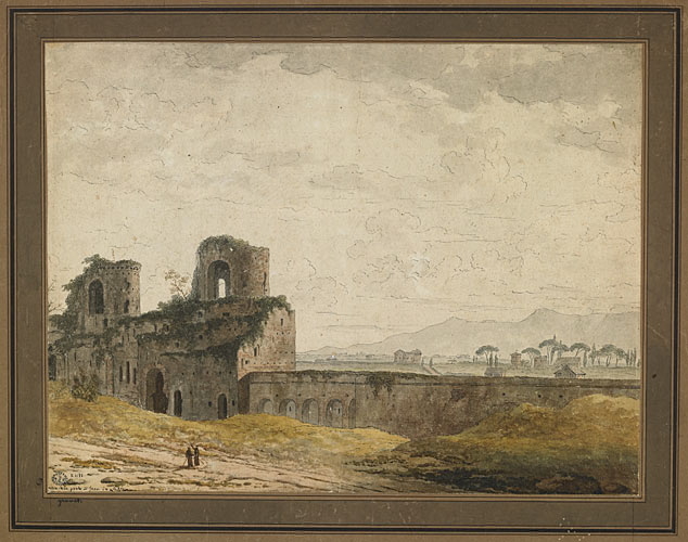 Vue de la porte de Saint-Jean-de-Latran, François Marius Granet, 1er quart 19e siècle