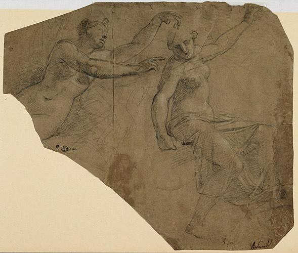 Femmes ou déesses nues, Claude II Audran, 17e siècle