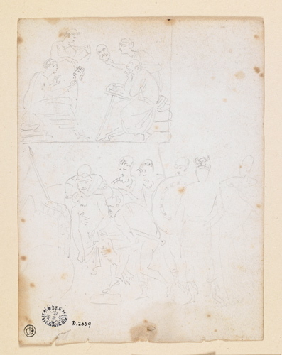 Différents croquis, Antoine-Jean Gros, 19e siècle
