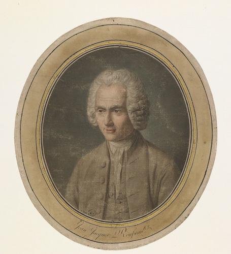 Portrait de Jean-Jacques Rousseau, Pierre Michel Alix, 18e siècle, 19e siècle