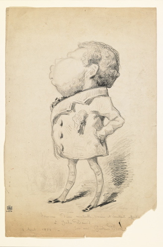Caricature d'homme de profil (Jules David)_0