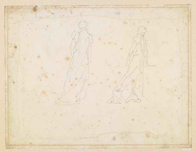 Feuille d'étude : Sarah Bernhardt dans Hernani, François-Nicolas Chifflart, 2e moitié 19e siècle
