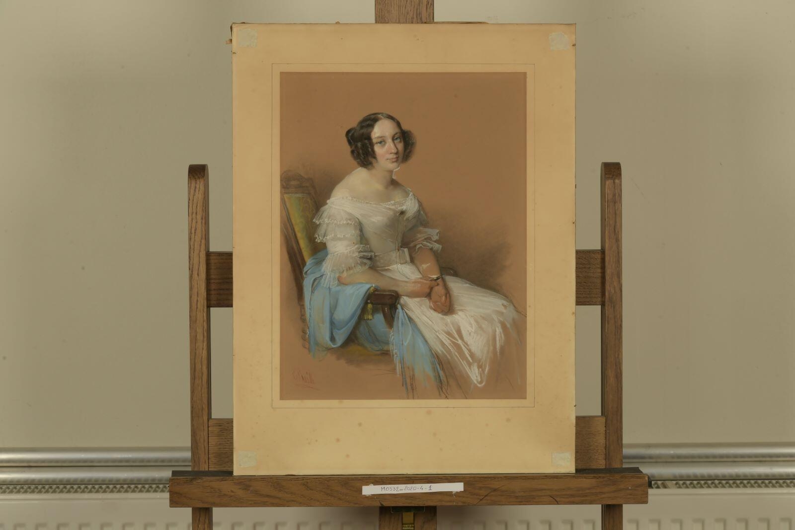 Portrait de Pauline Magnin, épouse Gaume, Édouard Baille, 1838