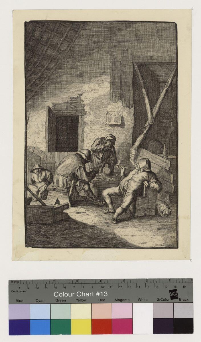 Paysans fumant et buvant, Willem De Broen, 1705