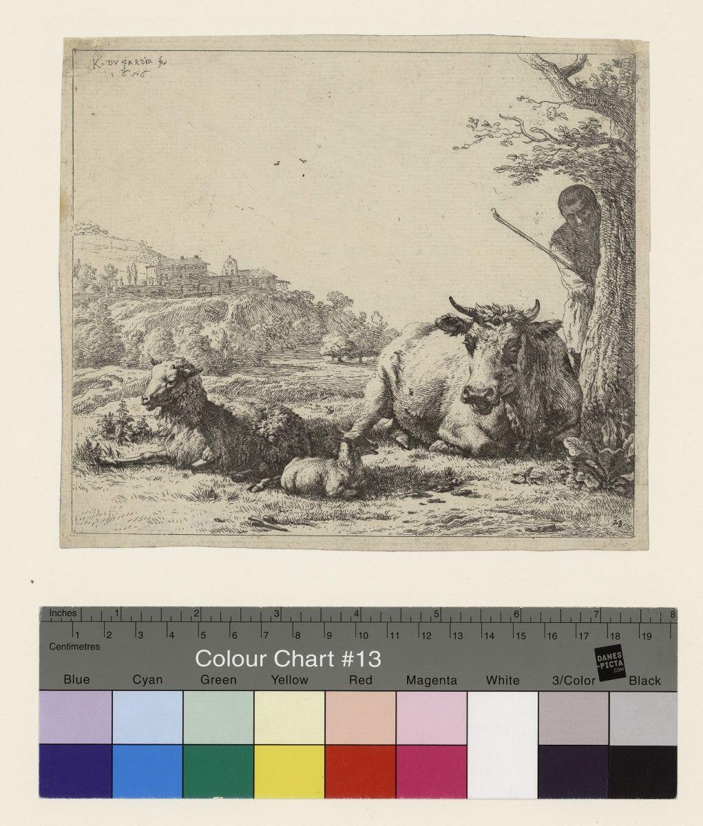 Le Berger derrière l'arbre, Karel Dujardin, 1656