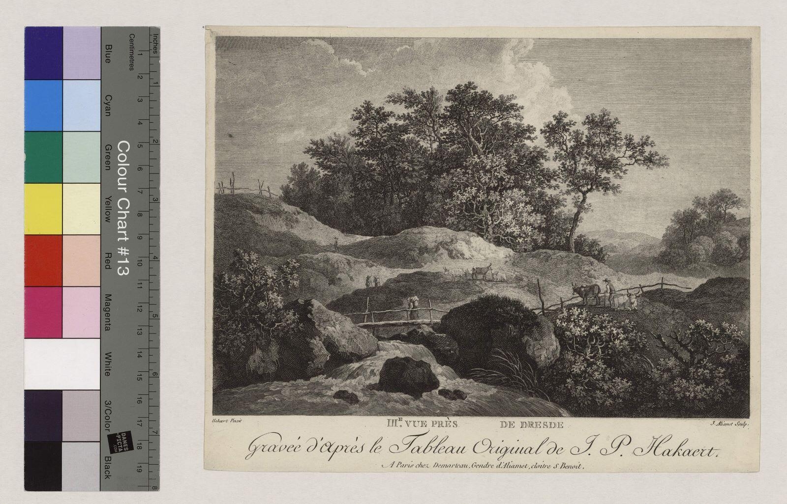 IIIe vue près de Dresde, Jacques Aliamet, 1782
