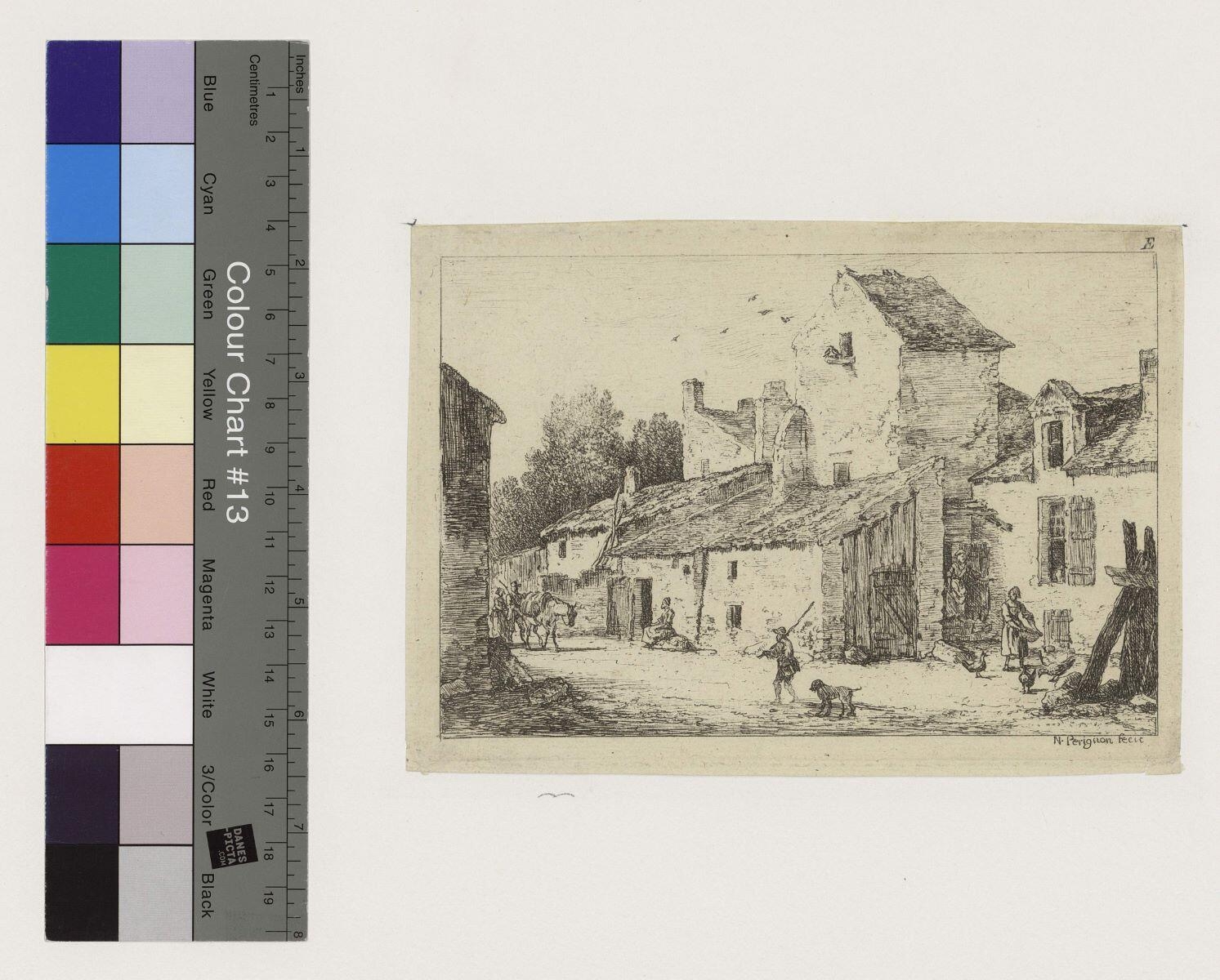 Une rue de village, Alexis-Nicolas Pérignon, 1768-1772