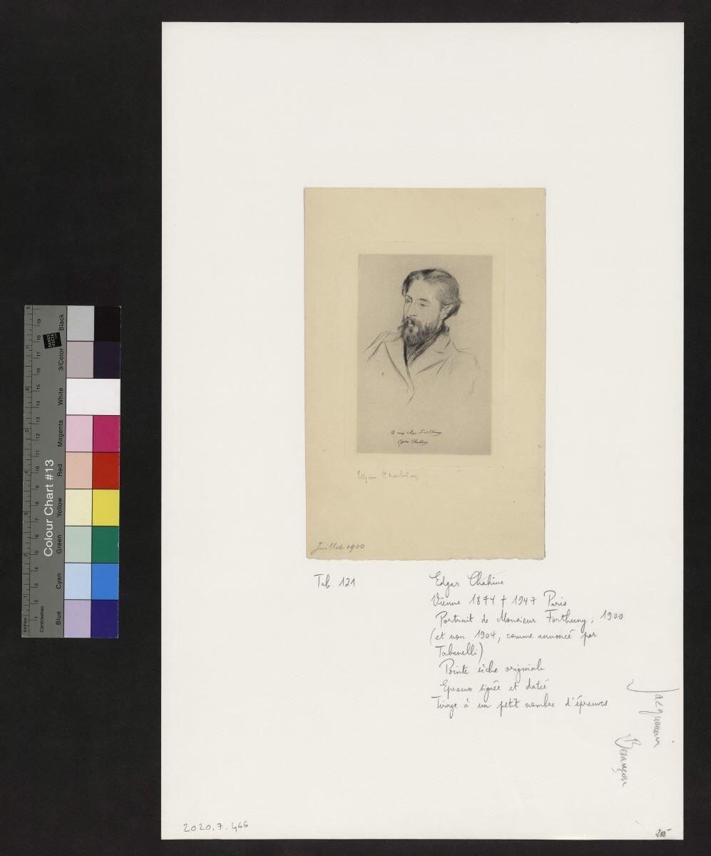 Portrait de Monsieur Forthuny, Edgar Chahine, 1900