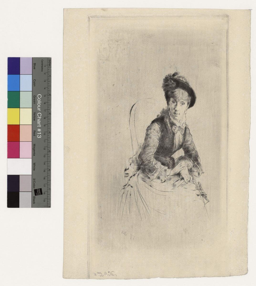 Alice Ritter (Mme Desgranges), Marcellin Desboutin, 1877