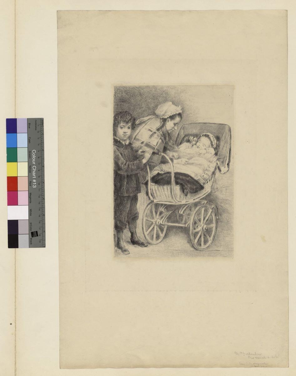 La Sortie de bébé, Marcellin Desboutin, 1878