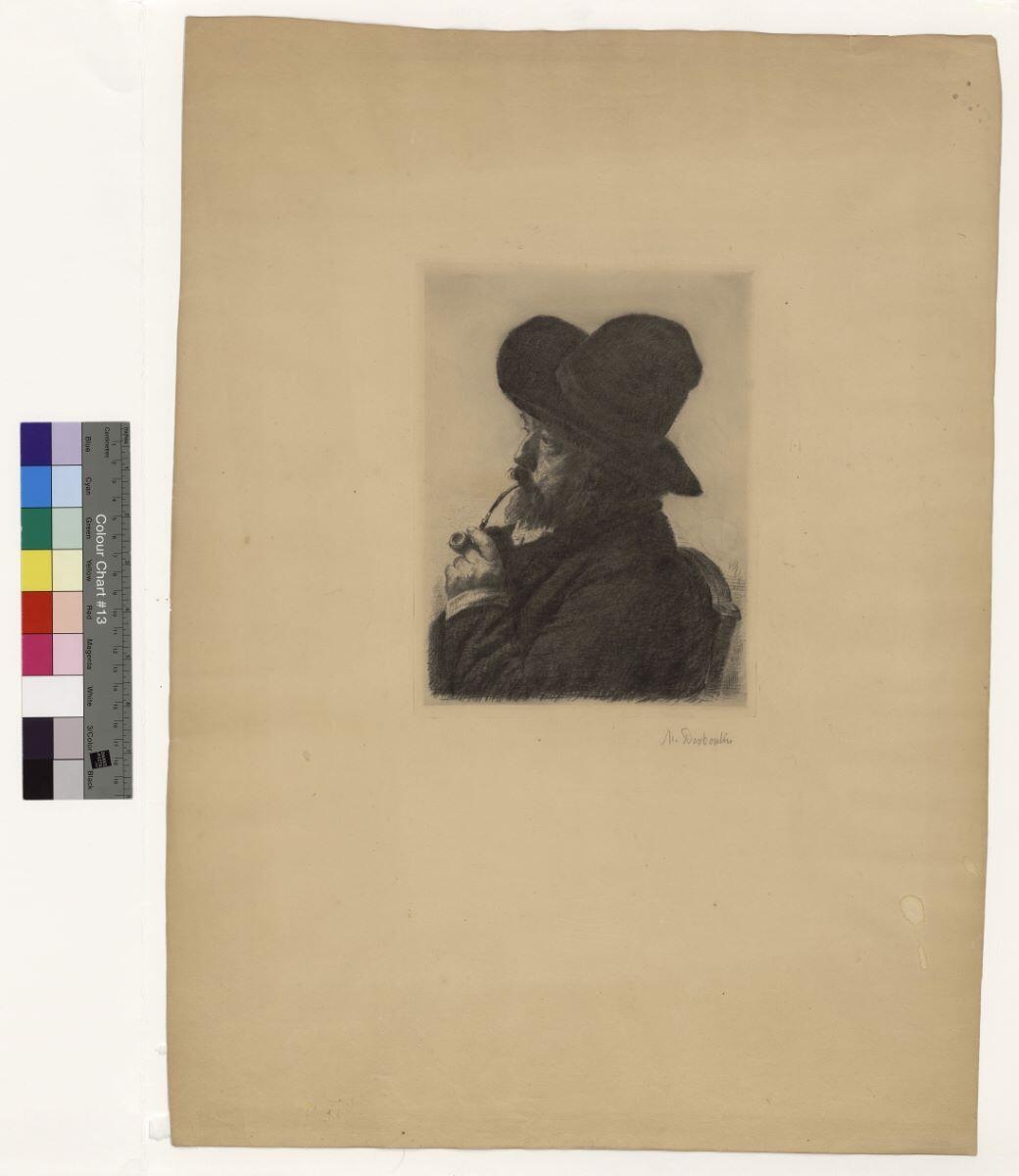 Fumeur au grand chapeau, Marcellin Desboutin, 1888
