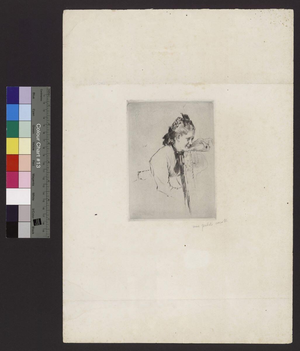 Femme au métier, Marcellin Desboutin, 1889