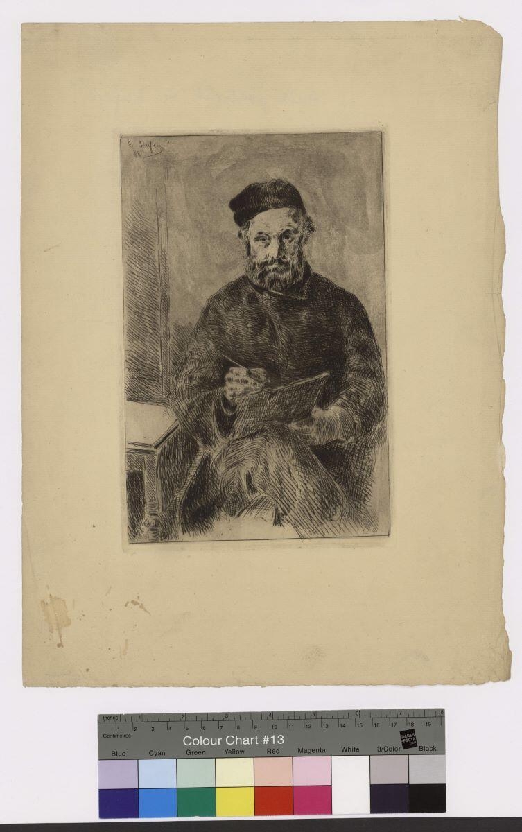 Autoportrait, Edouard Jacques Dufeu, 1888