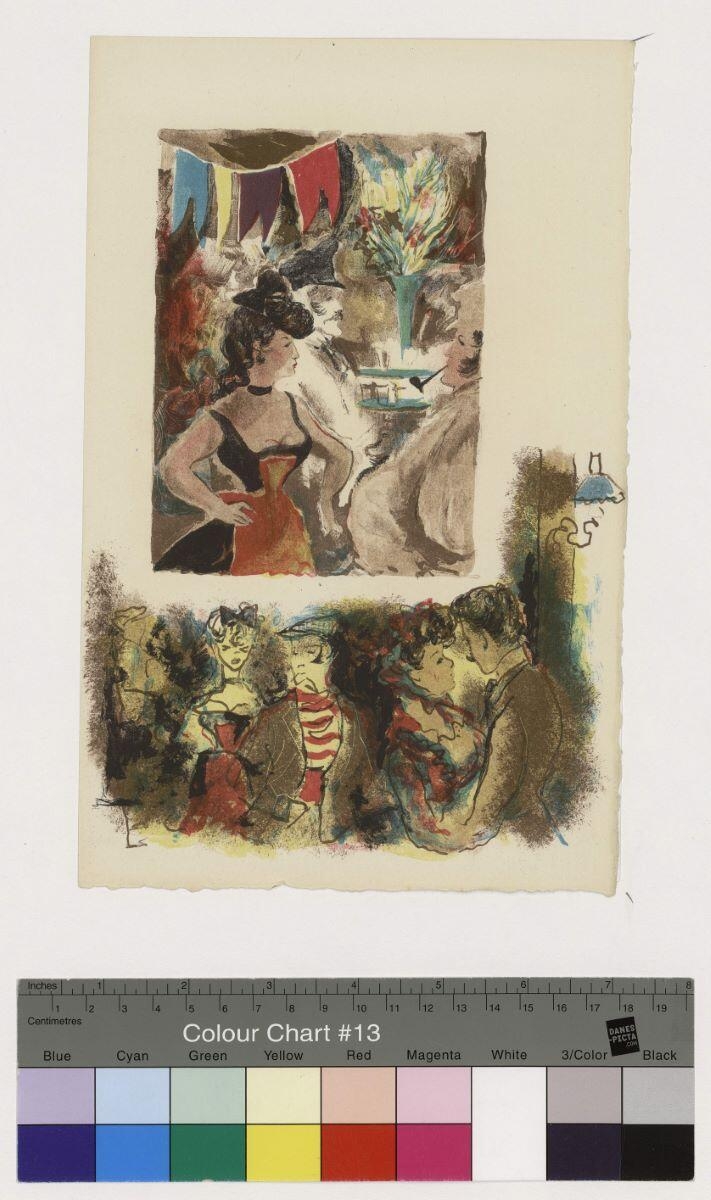Scène de café (haut) et Scène de bal (bas), Emilio Grau-Sala, 1940