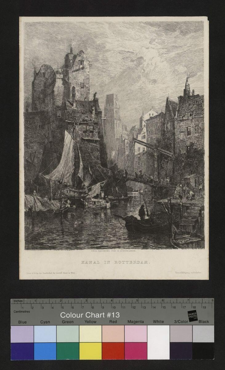 Kanal in Rotterdam, Gustav Schönleber, 1874