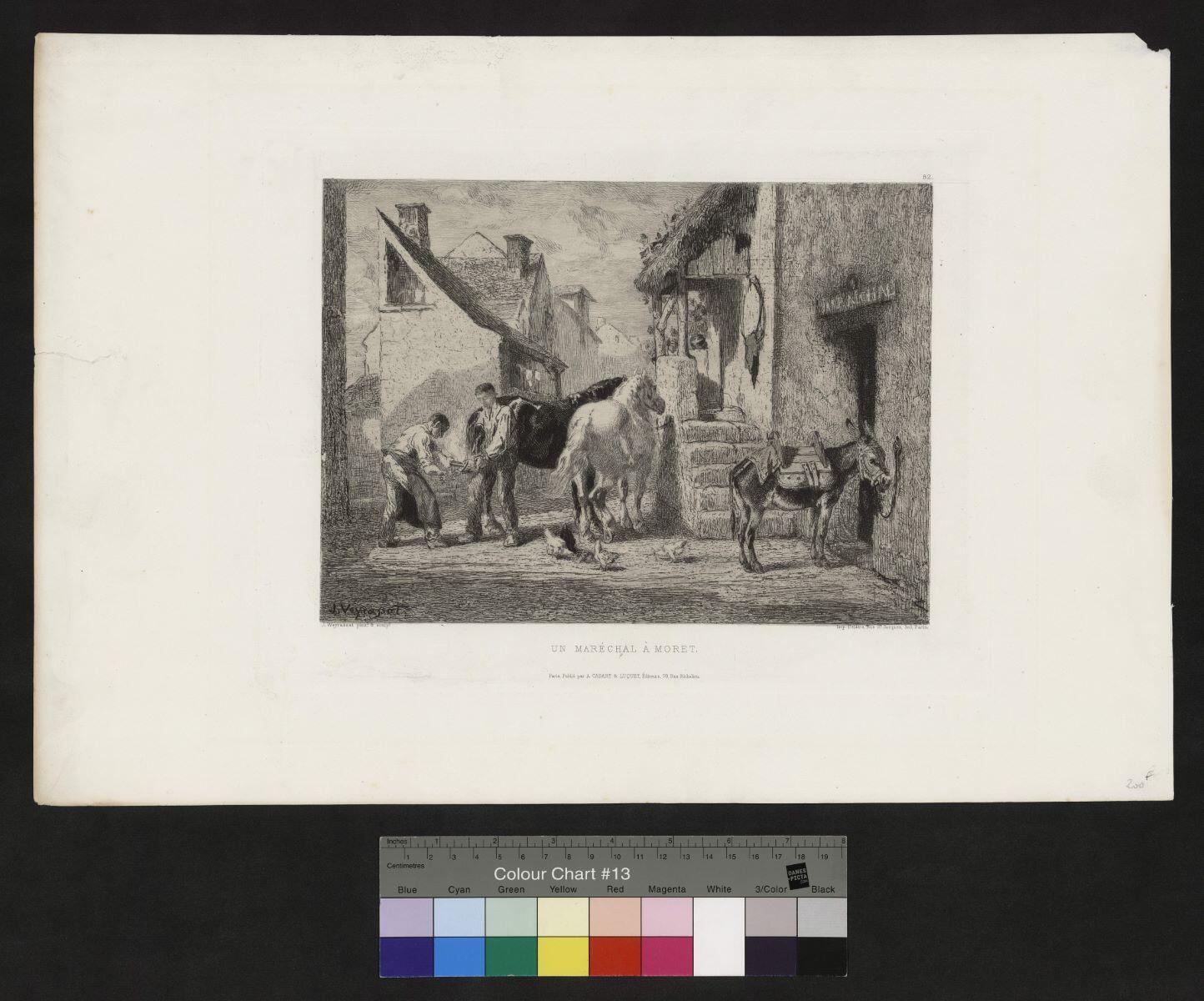 Un maréchal à Moret, Jules-Jacques Veyrassat, 1864