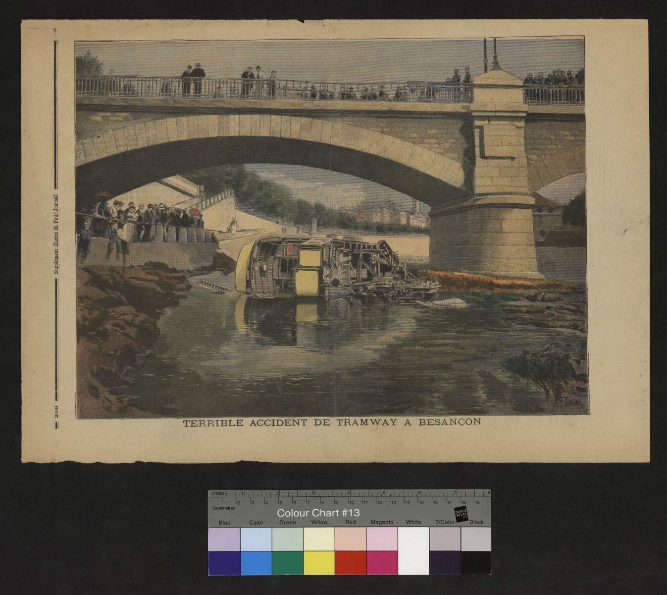 Terrible accident de tramway à Besançon, Fortuné Louis Méaulle, 1899